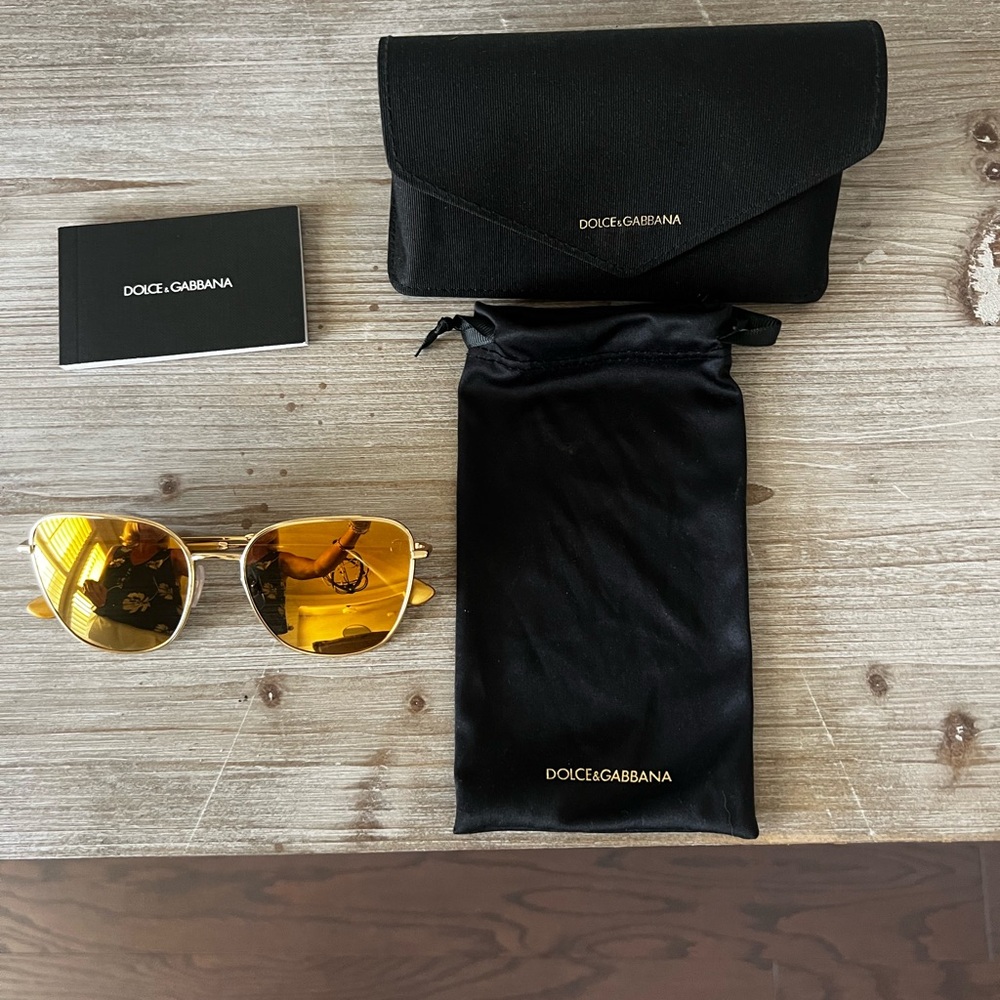 Dolce & Gabbana Men's Sunglasses in Gold